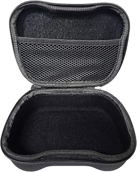 Hawksbill Travel Controller Case Compatible with Switch Pro Controller, PS5 Controller & Xbox Controller - Portable and Compact Hard Shell Carrying Case (Black & Green)