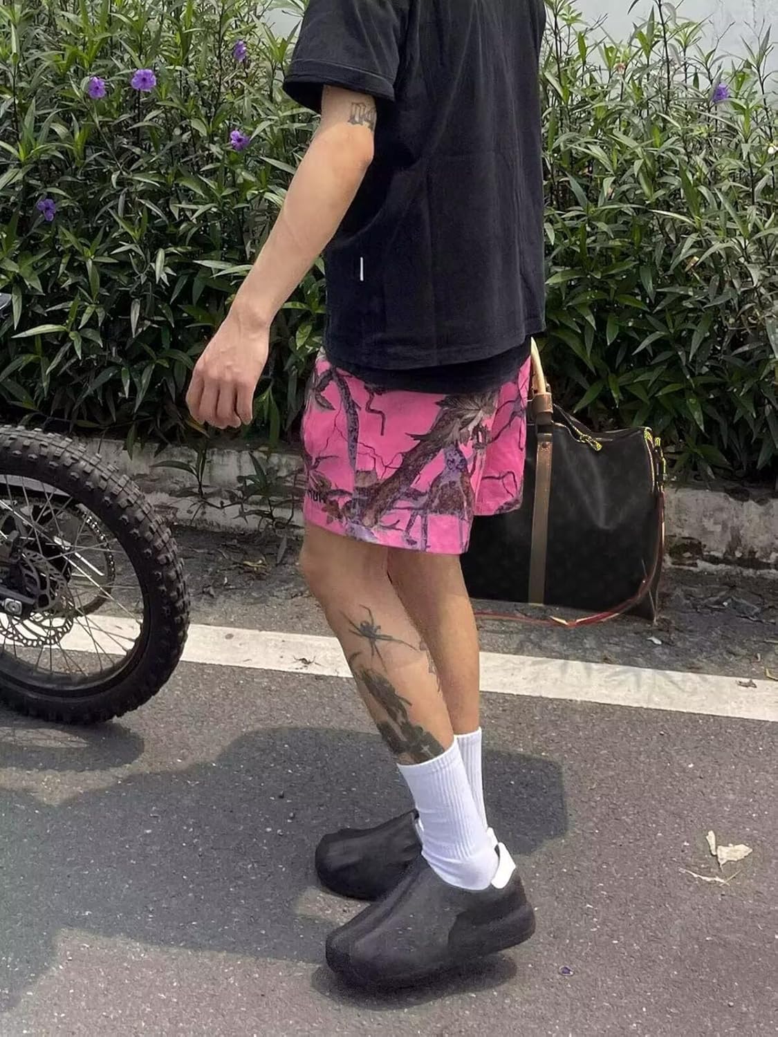 Men’s Mesh Basketball Shorts Camo Print Breathable Athletic Shorts Streetwear Cool Outdoor Casual Wear - Image 4