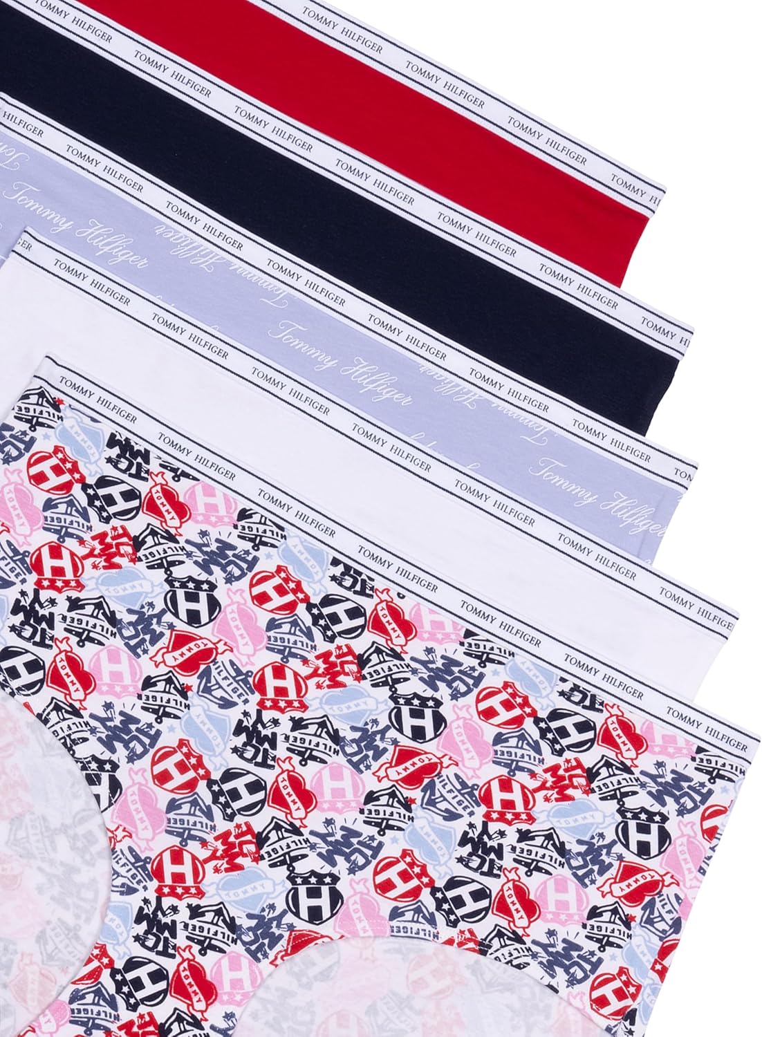 Tommy Hilfiger womens Classic Cotton Brief Underwear With Logo Waistband 5-pack - Image 2