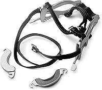 Vista 1 de Kit dental equino para caballos, mordaza de boca de caballo de espéculo, cuatro ajustes de trinquete, mecanismo de bloqueo seguro, construcción