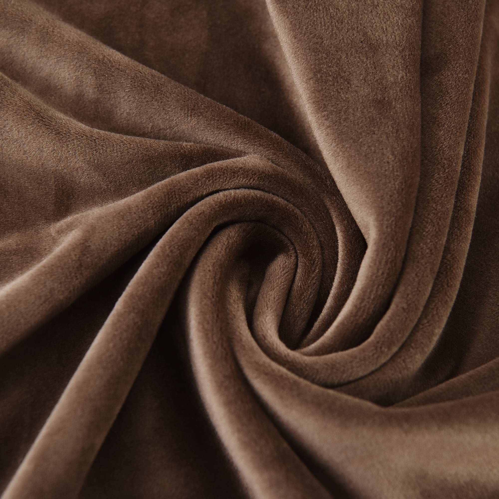SHANNA Banquet Velvet Armchair Slipcover: Modern Luxury 1Piece Chair Slipcover Removable Solid Color Soft Single Couch Covers,for Living Room (Dark Coffee) - Image 2