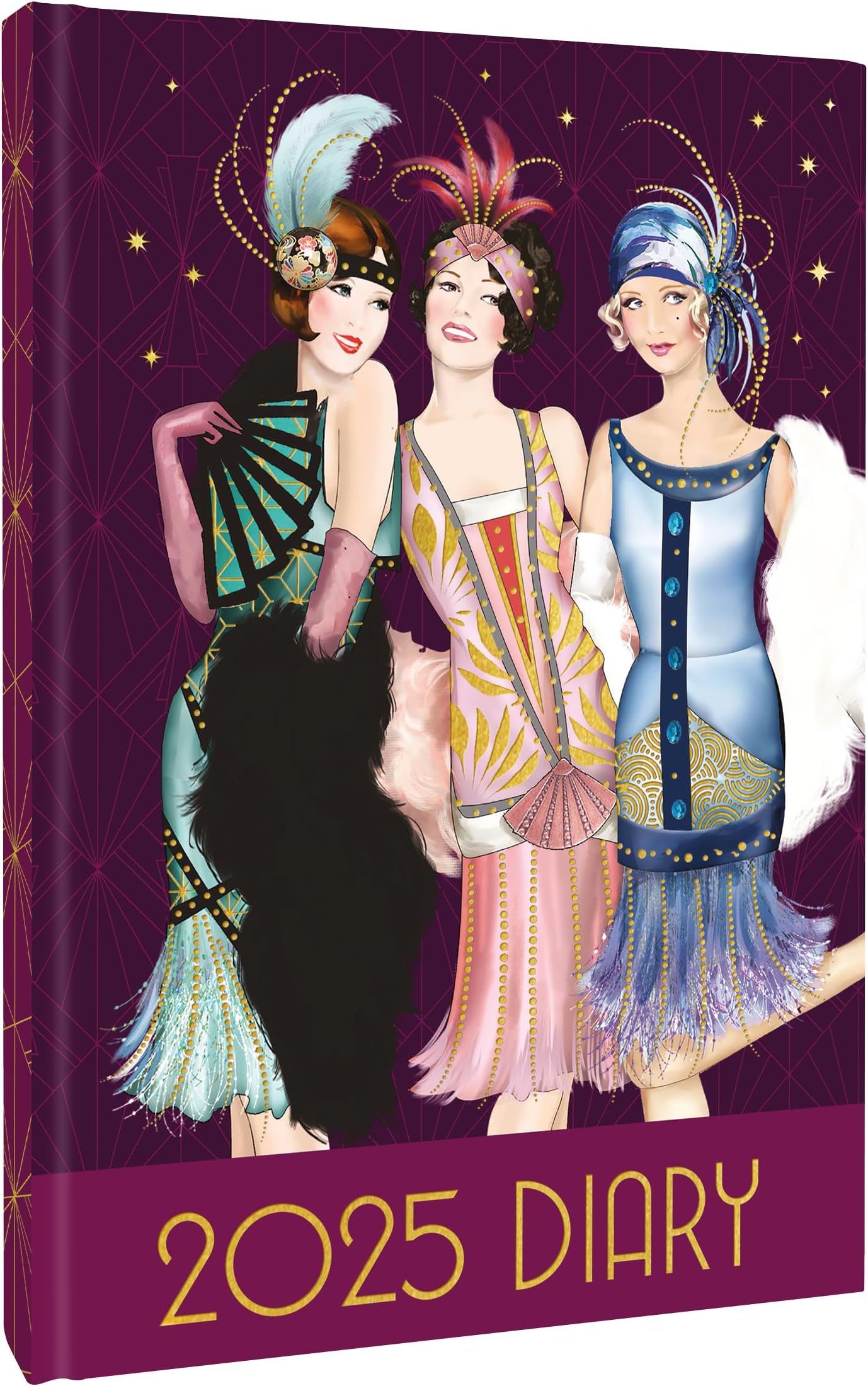 CLAIRE COXON 1920S Art Deco Mini Magnetic Diary 2025 Week To View £3.99 - View #5