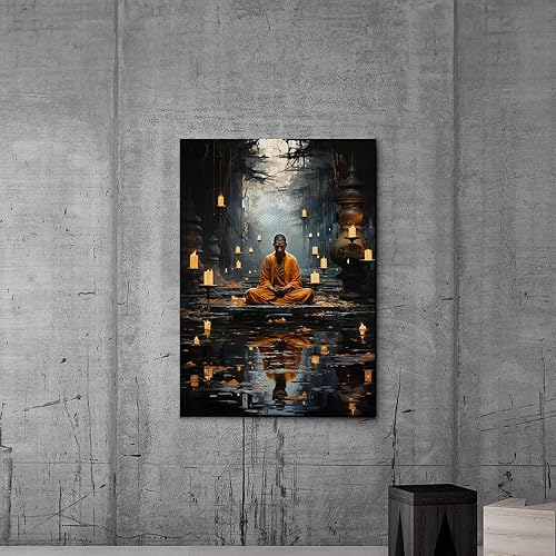 Miniatura 7 de Yoga Wall Decor, Yoga Wall Art, Buda Canvas Art, Buda Decor, Buda Canvas Print, Luxury Framed Wall Decor, Decor Canvas, Art Print