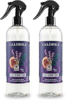 Vista 8 de Caldrea Ambientador en aerosol de lino y habitación, hecho con aceites esenciales, derivados de plantas y otros ingredientes cuidadosamente