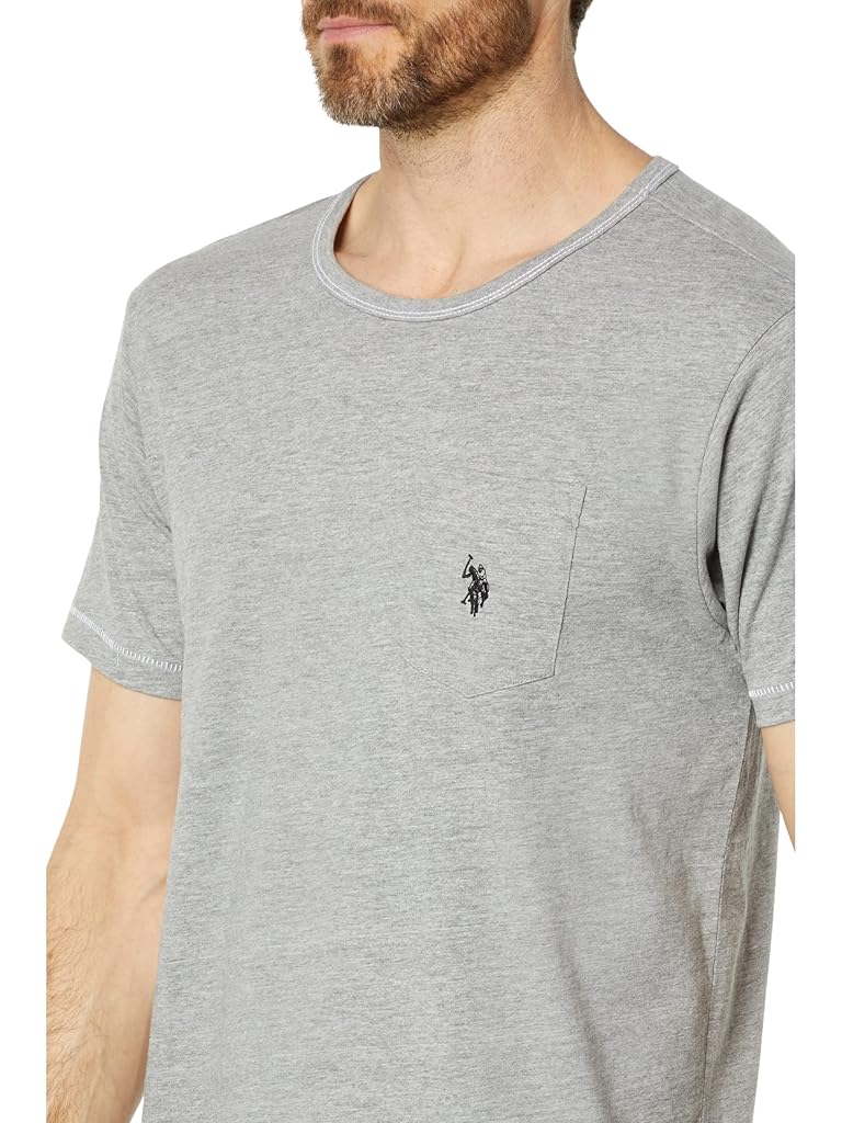 U.S. POLO ASSN. Crew Neck Solid w/ Pocket Tee