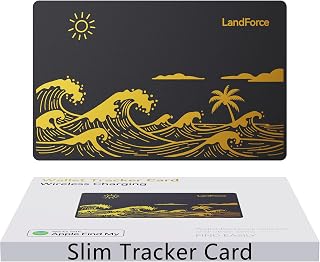 LandForce Original Air Tag Wallet Tracker Card 0.07in IP68 Waterproof Bluetooth Tracker Smart Finder, Passport, Work with Price In India