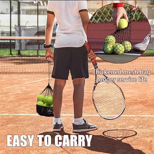 Miniatura 7 de Magicorange Pelotas de tenis, paquete de 21 pelotas de tenis de entrenamiento avanzado, pelotas de práctica, vienen con bolsa de malla para un fácil