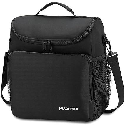 MAXTOP Lunch Box for Men & Women, Reusable Insulated Lunch Cooler Bags for Women with Adjustable Strap, Large Thermal Lunch Tote Bag for Office Work Hiking Outdoor Picnic Beach.
