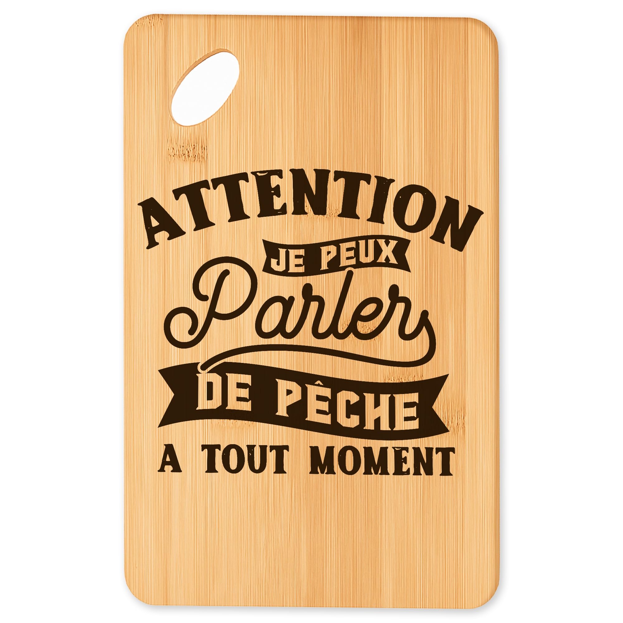 Planche à découper en bambou qui protège les couteaux et sert l'apéro