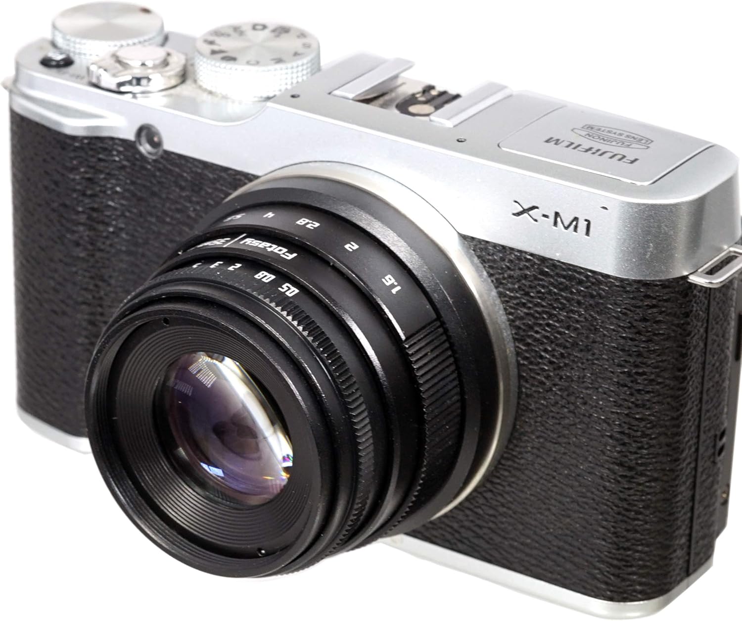 Fotasy Manual 35mm f1.6 APSC Lens for Fuji X Mount Mirrorless Cameras, FX Prime 35 mm, Compatible with Fujifilm X-Pro2 X-Pro3 X-E2 X-E3 X-A10 X-T1 X-T2 X-T3 X-T4 X-T10 X-T20 X-T30 X-T30II X-T100 X-H1