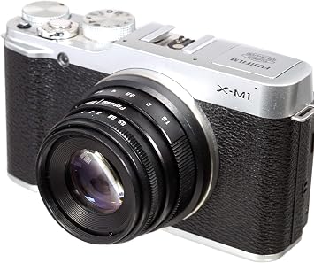 Fotasy Manual 35mm f1.6 APSC Lens for Fuji X Mount Mirrorless Cameras, FX Prime 35 mm, Compatible with Fujifilm X-Pro2 X-Pro3 X-E2 X-E3 X-A10 X-T1 X-T2 X-T3 X-T4 X-T10 X-T20 X-T30 X-T30II X-T100 X-H1