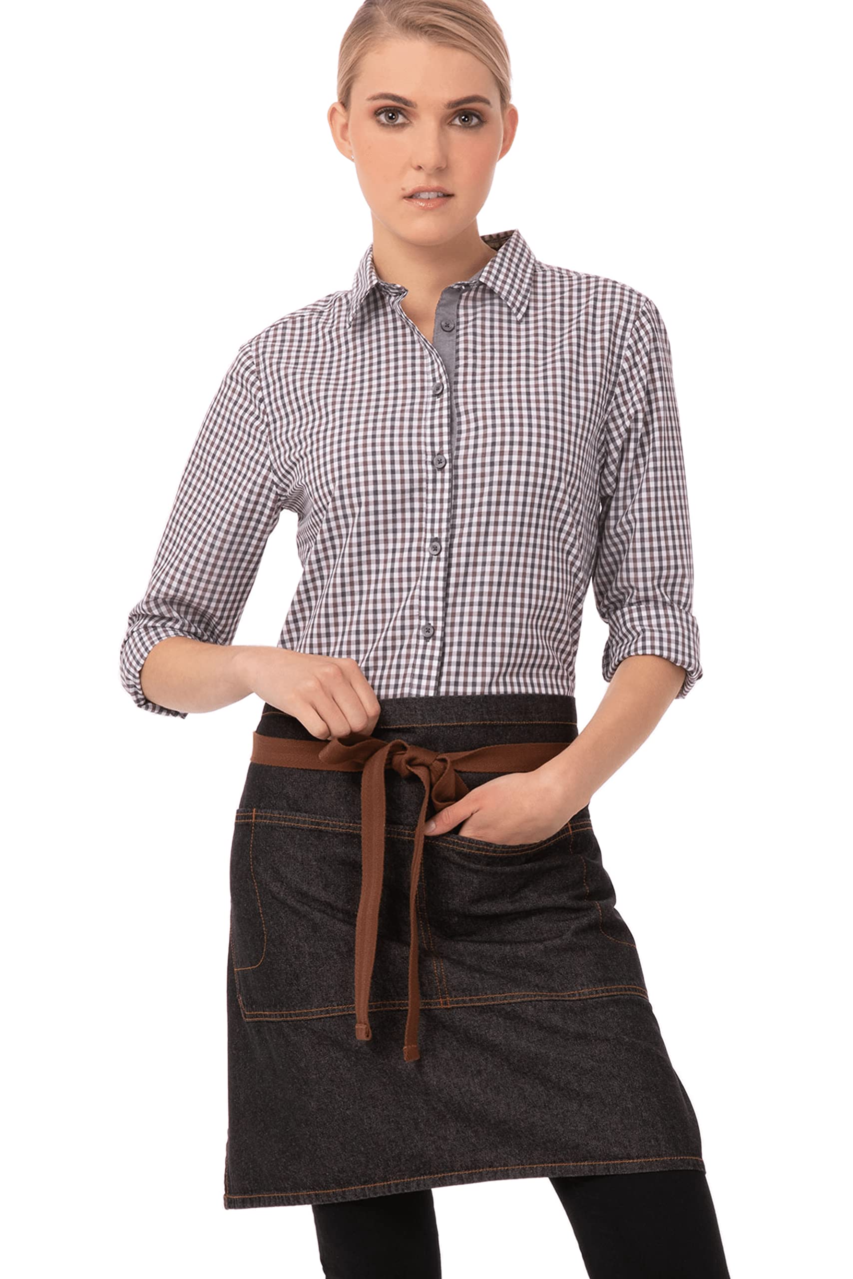 Chef Works Unisex Memphis Half Bistro Apron