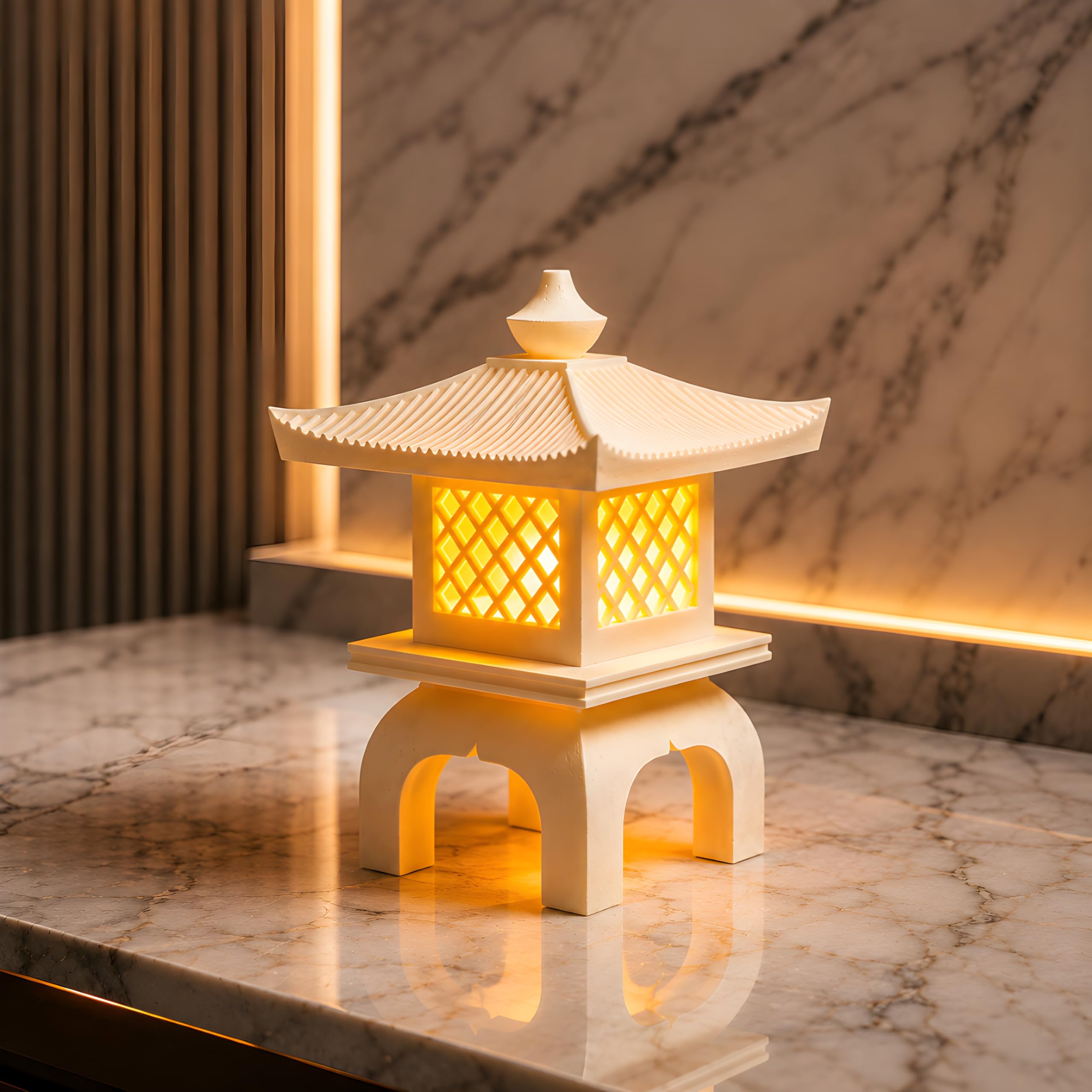 Mini Japanese Lantern LED Decorative Table Lamp, 11 cm | Home Decor, Home & Room Decoration-picture-19