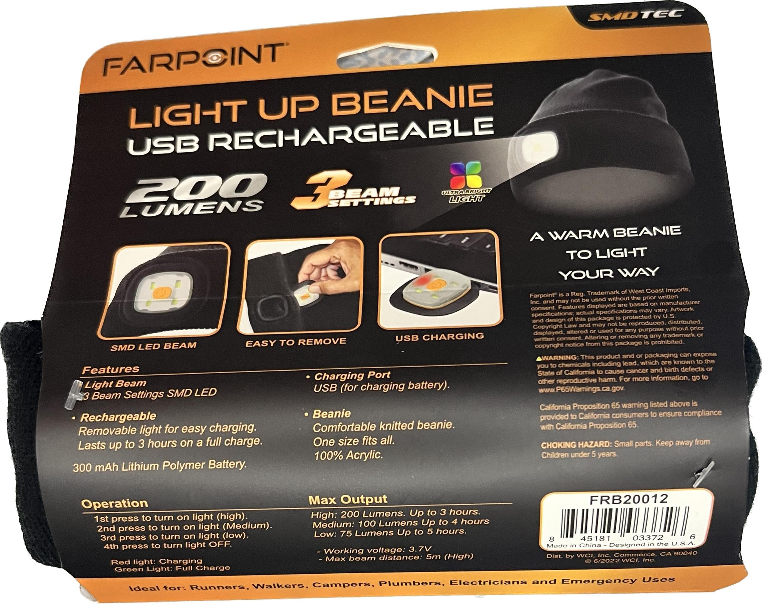 Casquette L.L. Bean Pathfinder Avec LED Intégrée - Kaki, Réglable, Coton, Neuve Sans étiquette