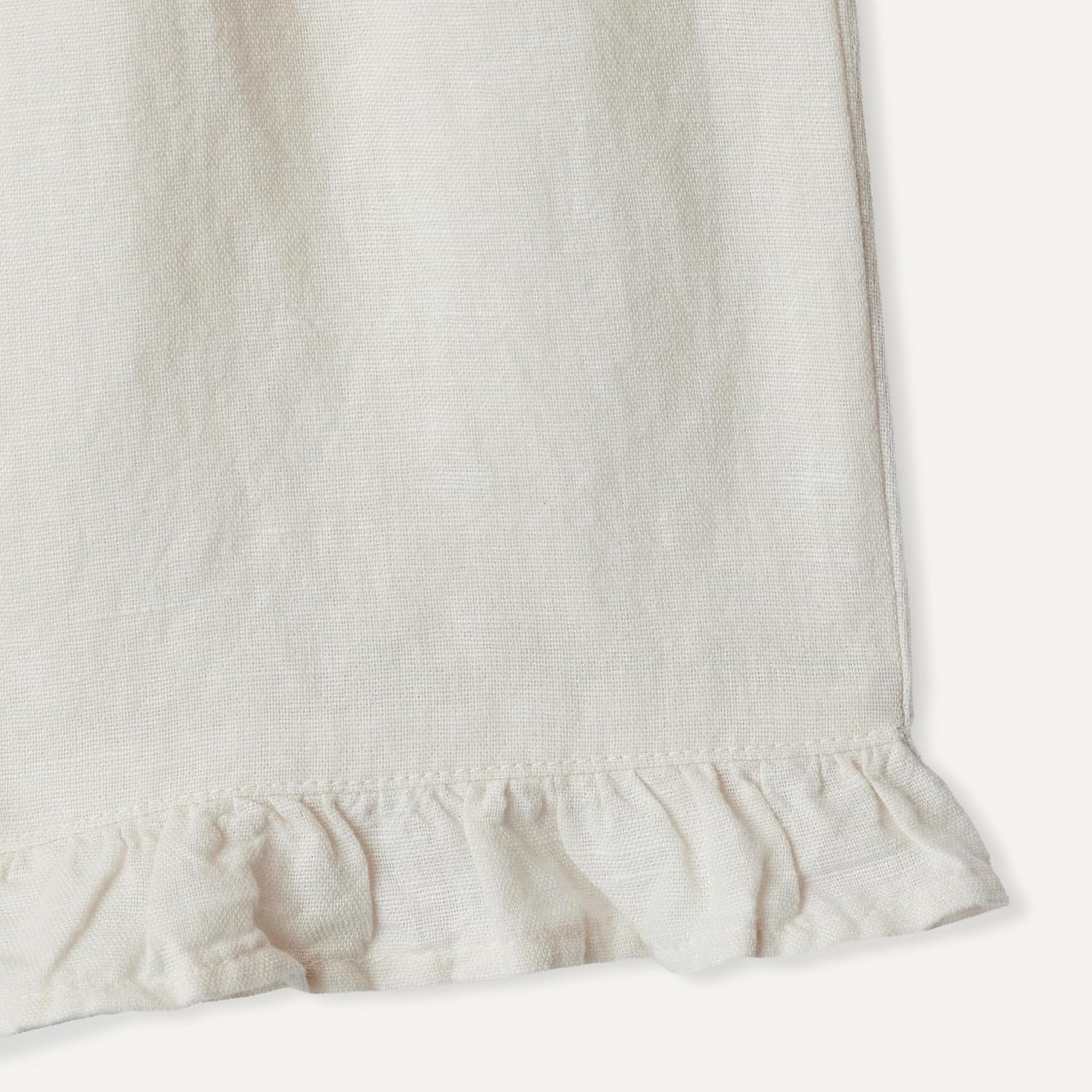 Amazon Essentials x Sofia Grainge Toddlers and Baby Girls' Cotton Linen Wide Leg Pull-on Pant with Ruffles