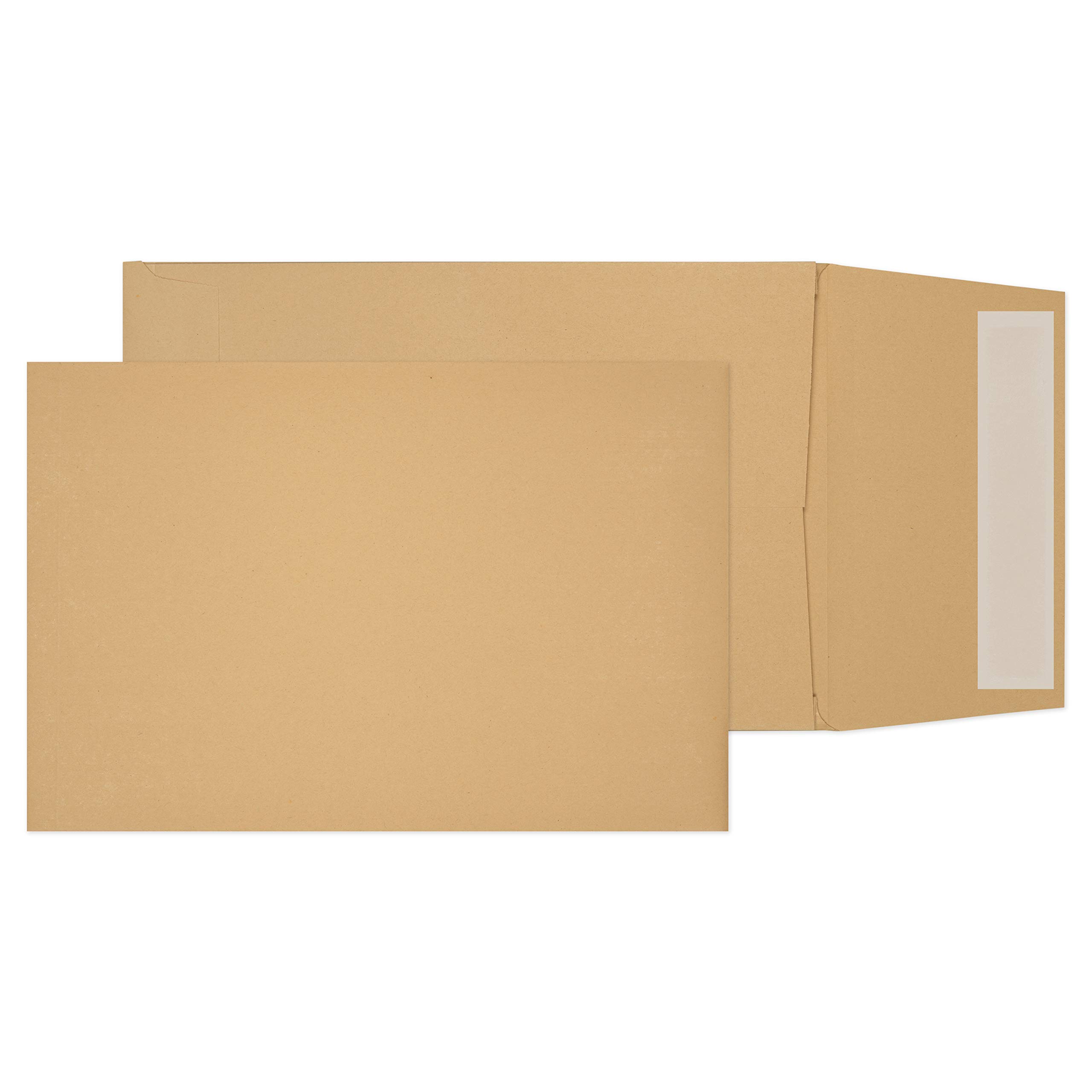 Purely Packaging Vita Purely Gusset Envelopes B5 Peel & Seal 254 X 178 X 25 Mm Plain 120 Gsm Manilla Pack Of 125