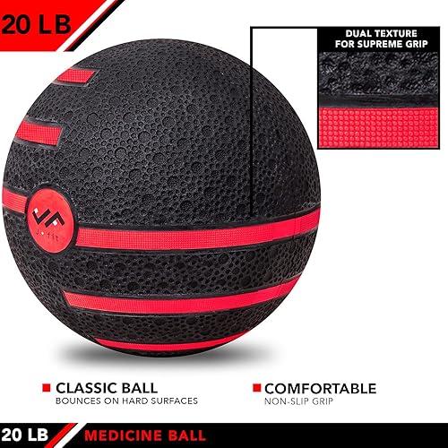 Miniatura 4 de JFIT Pelota de ejercicio medicinal con doble textura