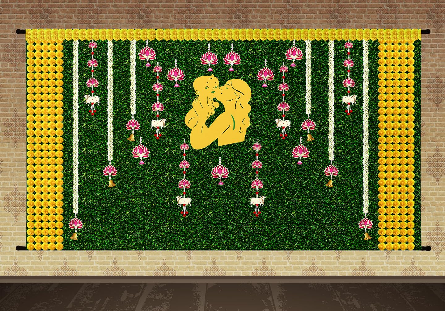 Baby Shower Decoration Curtain Backdrop Decoration, Size 8x5,Pack of 1(Background Decoration Cloth) (SC-451) (B0D2LDZ2MY) Amazon Price History, Amazon Price Tracker