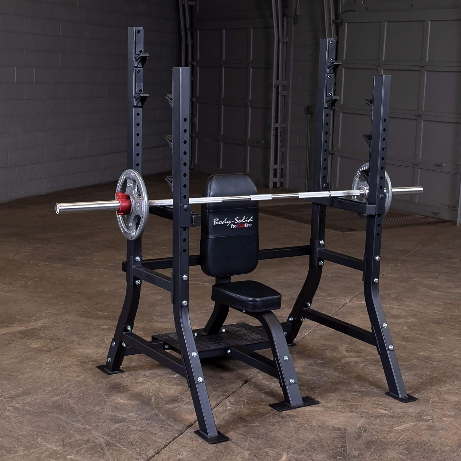 Pro Clubline SOSB250 Olympic Shoulder Bench with Spotter Stand : Sports & Outdoors