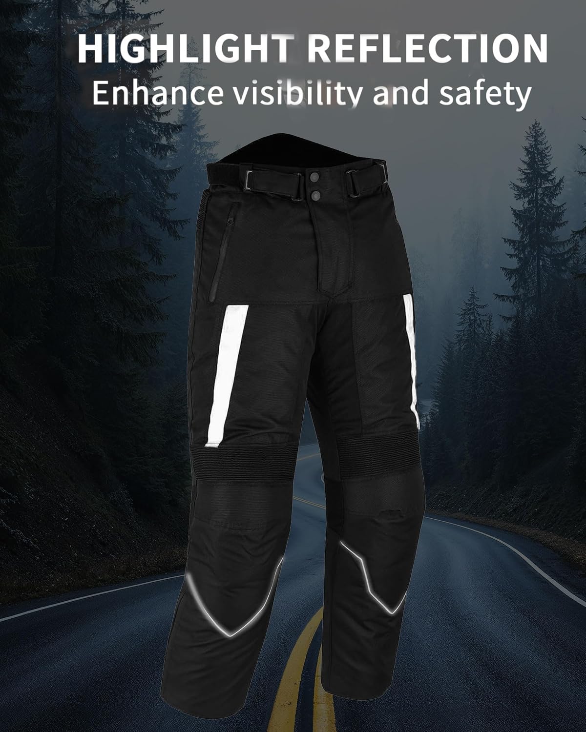 Motorcycle Pants for Men Women Armored Cordura Motocross Touring Motorbike Protection Trouser Waterproof