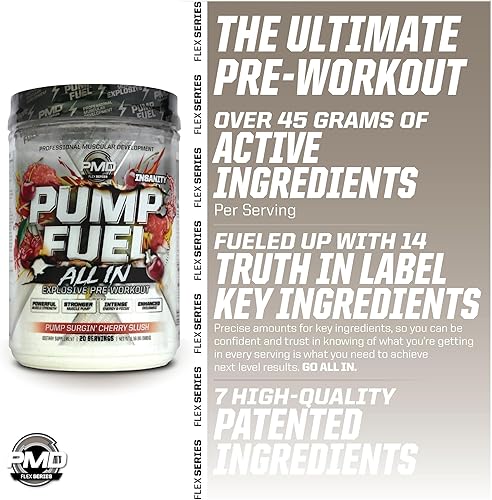 Miniatura 32 de PMD Sports Pump Fuel Ultra Insanity - Polvo y bomba muscular de primera calidad, mayor enfoque, resistencia y recuperación, creatina premium, Mango