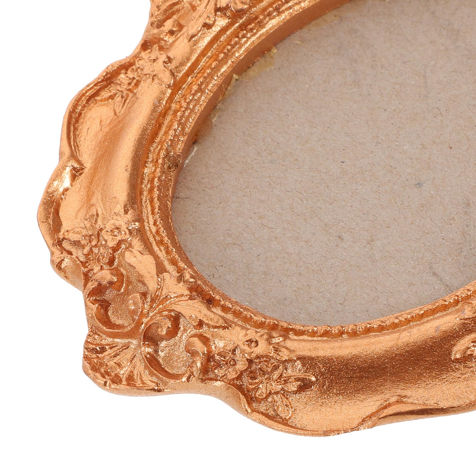 Healeved Kühlschrankmagnet Fotorahmen 5 Stück mit Ovalen und Rechteckigen Formen Muschelmotiven und Trockenblumen für Kreative Reisesouvenir Dekoration Gold
