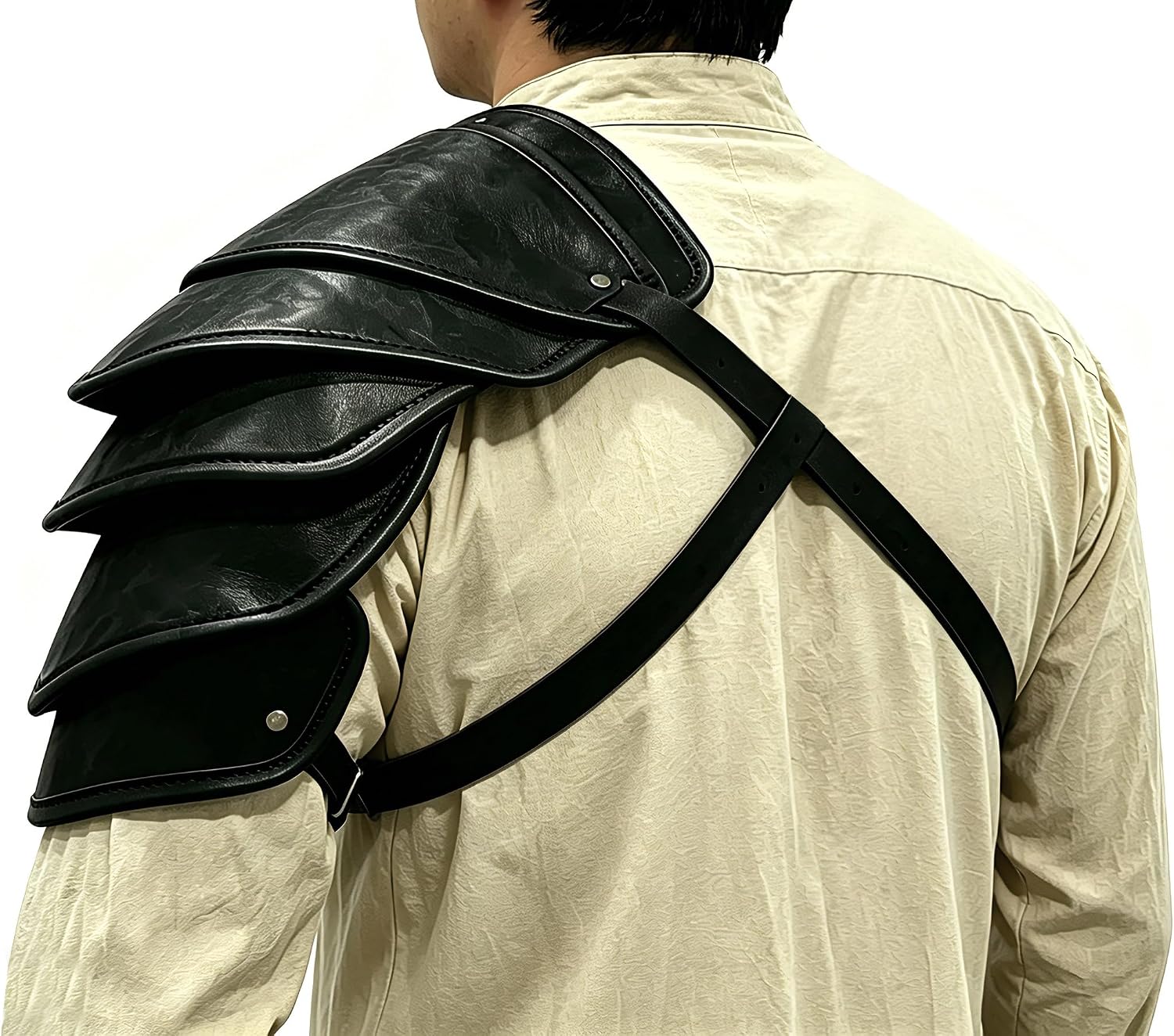 Medieval Chest Armor Viking Leather Breastplate Adjustable Armor for Men and Women for LARP Halloween Cosplay Party