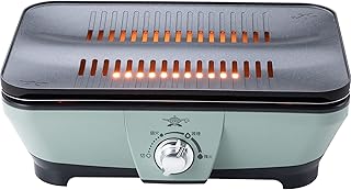 Aladdin (アラジン) グラファイト ミニグリラー ホットプレート グリルプレート 卓上 0.2秒発熱 減煙 省エネ [遠赤グラファイト 搭載] グリーン CAG-MG7A(G)