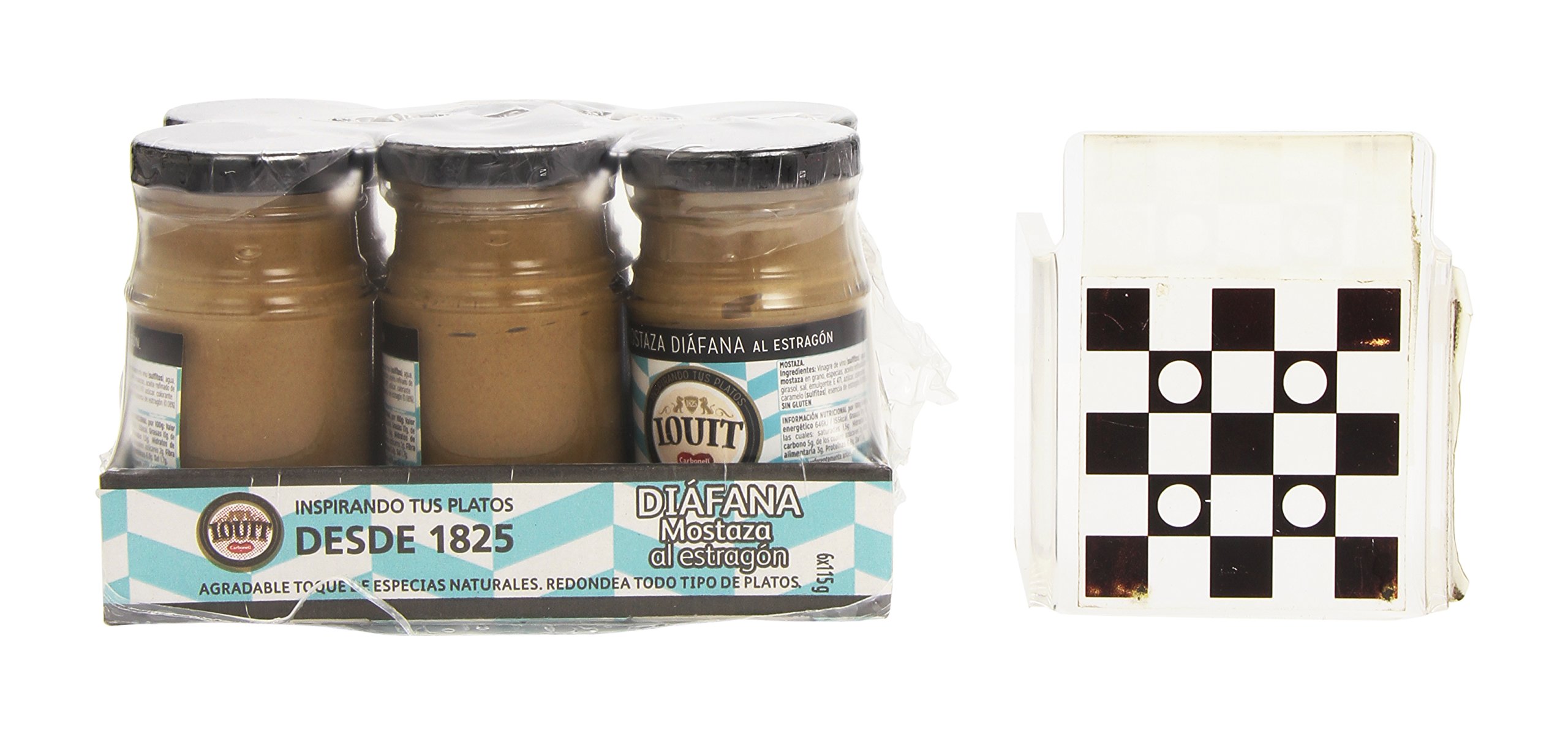 Louit - Mostaza Diáfana estragón, 115 gr - [pack de 4]