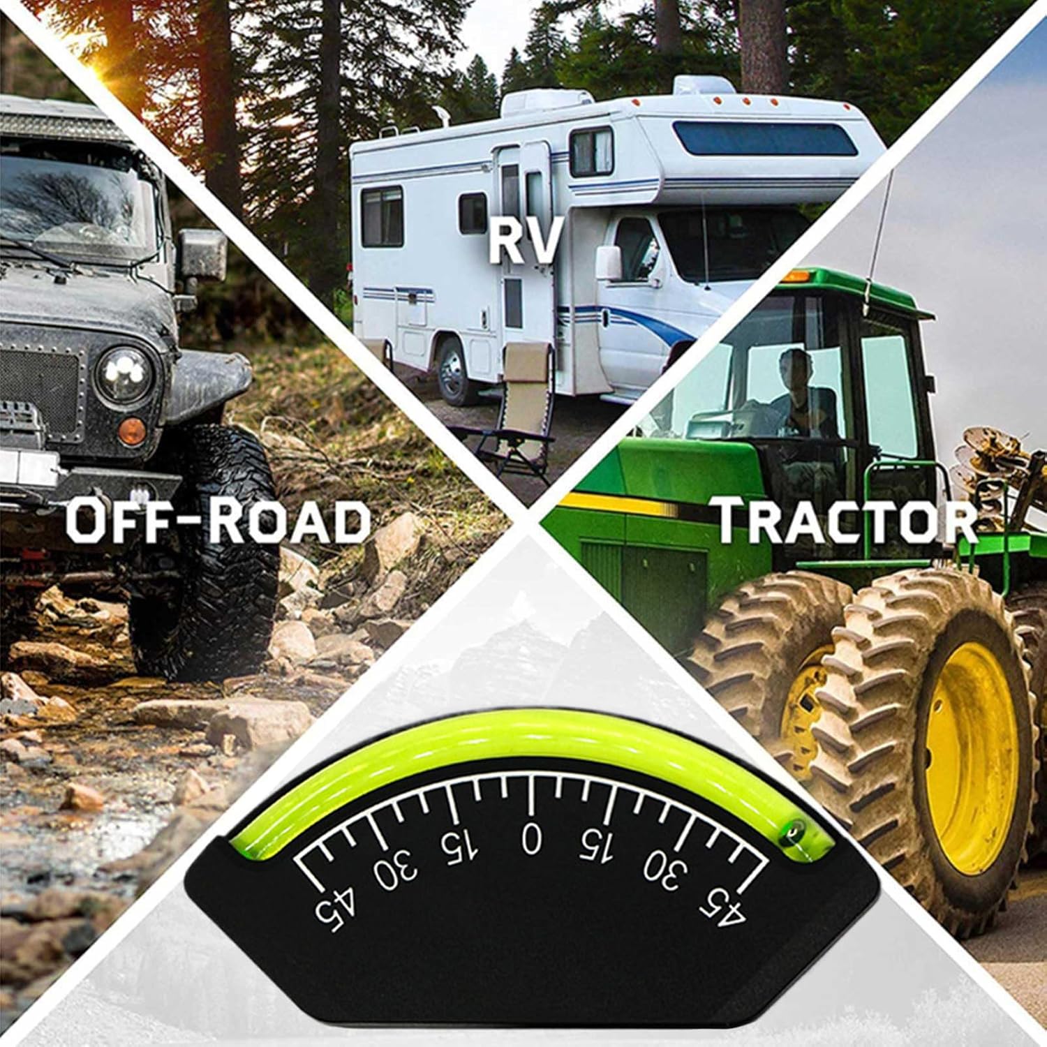 RV Leveling Bubble - Precision Easy To Read Waterproof Trailer Levelers,Trailer Level - for Vehicles Truck Ship Caravan Motorhome Travel Parking Sailing