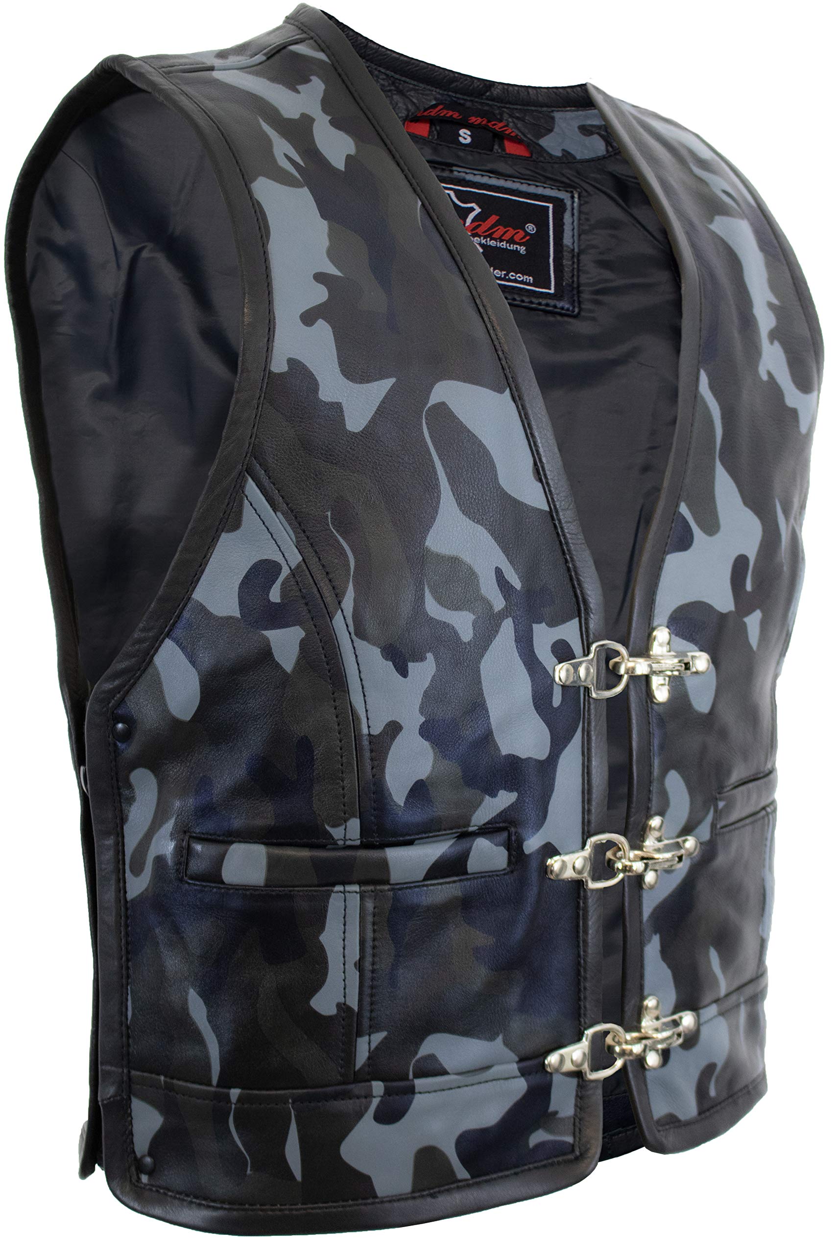 MDM - Gorro de piel para hombre, diseño de camuflaje