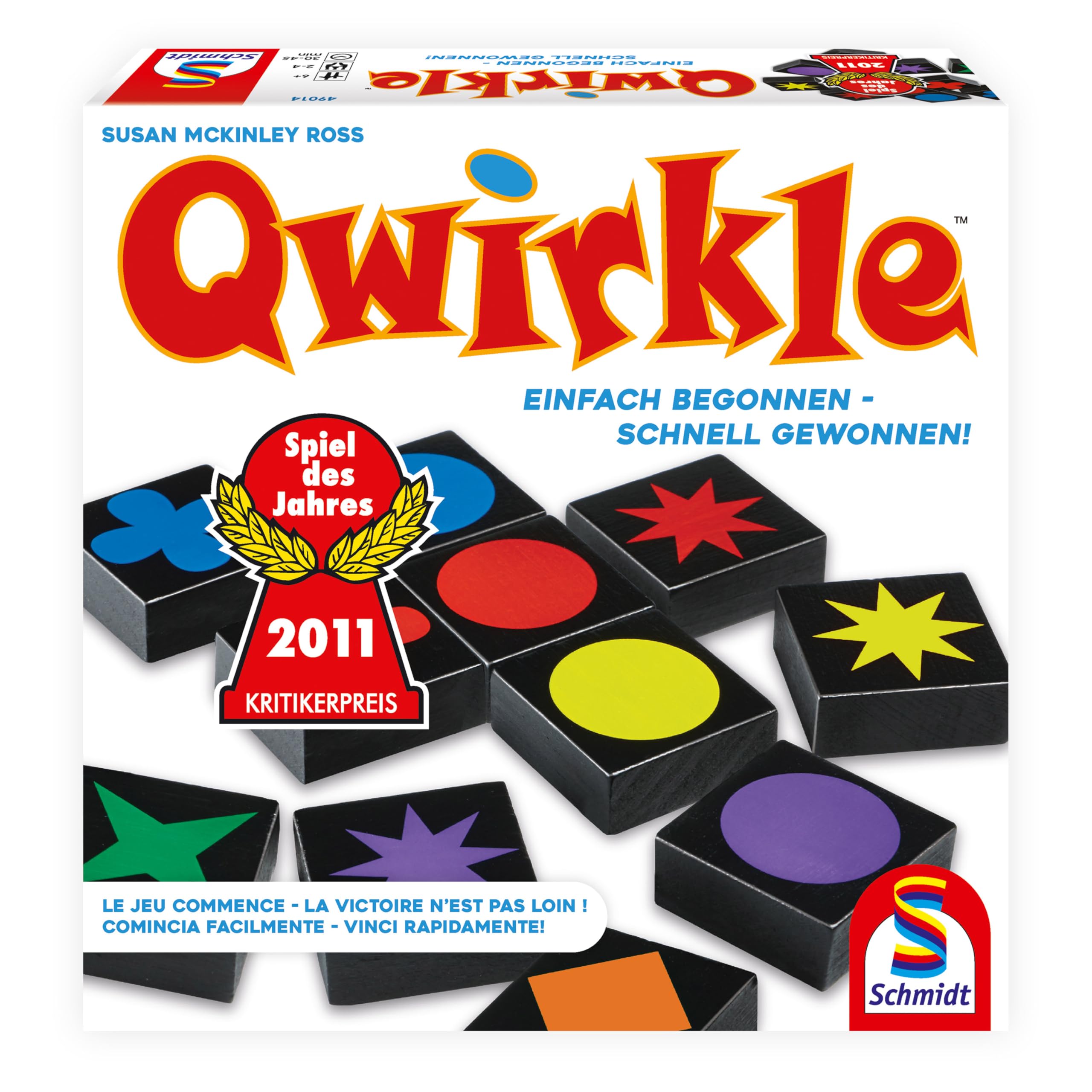 Schmidt Spiele- Jeu de Famille Qwirkle, 6 ans to 99 ans,49014