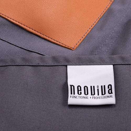 Miniatura 10 de NEOVIVA Delantal de herramientas con estilo para cocinero y mujer, con bolsillos, divertido delantal de trabajo