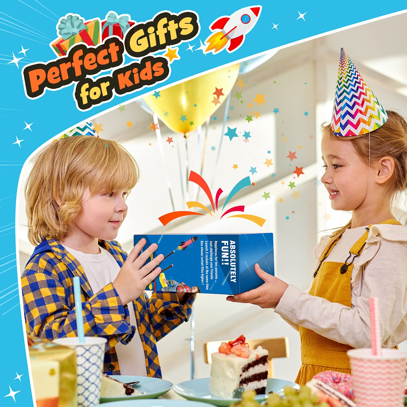 Anginne Nouvelle Version Fusée Jouet, Jouet Exterieur Enfant - Cadeau Anniversaire Garçon Fille