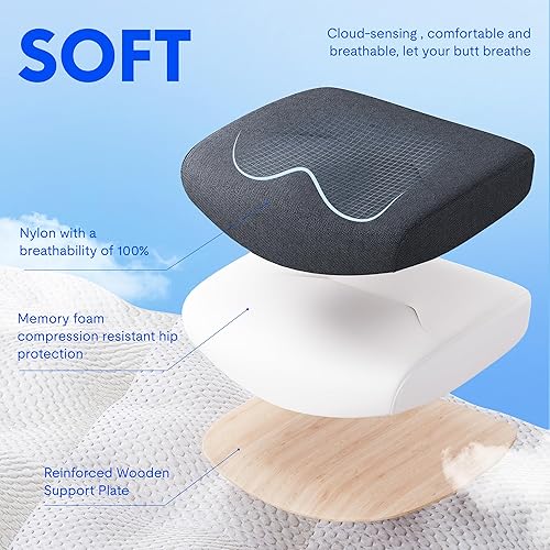 Miniatura 9 de FLEXISPOT MasterEase - Silla de oficina ergonómica con reposacabezas ajustable, reposabrazos 3D, lumbar 2D con masaje térmico ErgoShiatsu,