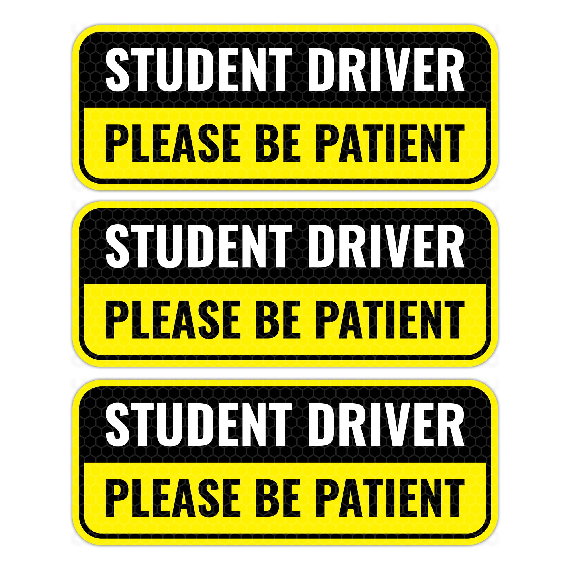 Conducteur étudiant s'il vous plaît soyez patient disque jeune permis voiture