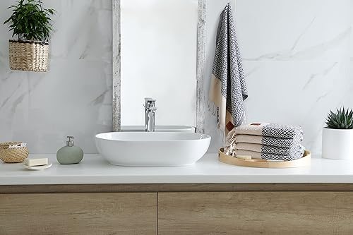 Miniatura 8 de Gold CASE - Juego de 4 toallas de mano turcas para baño, 20 x 40 pulgadas, 100 % algodón, toalla Zeus para spa, cara, té y paño de cocina, paño