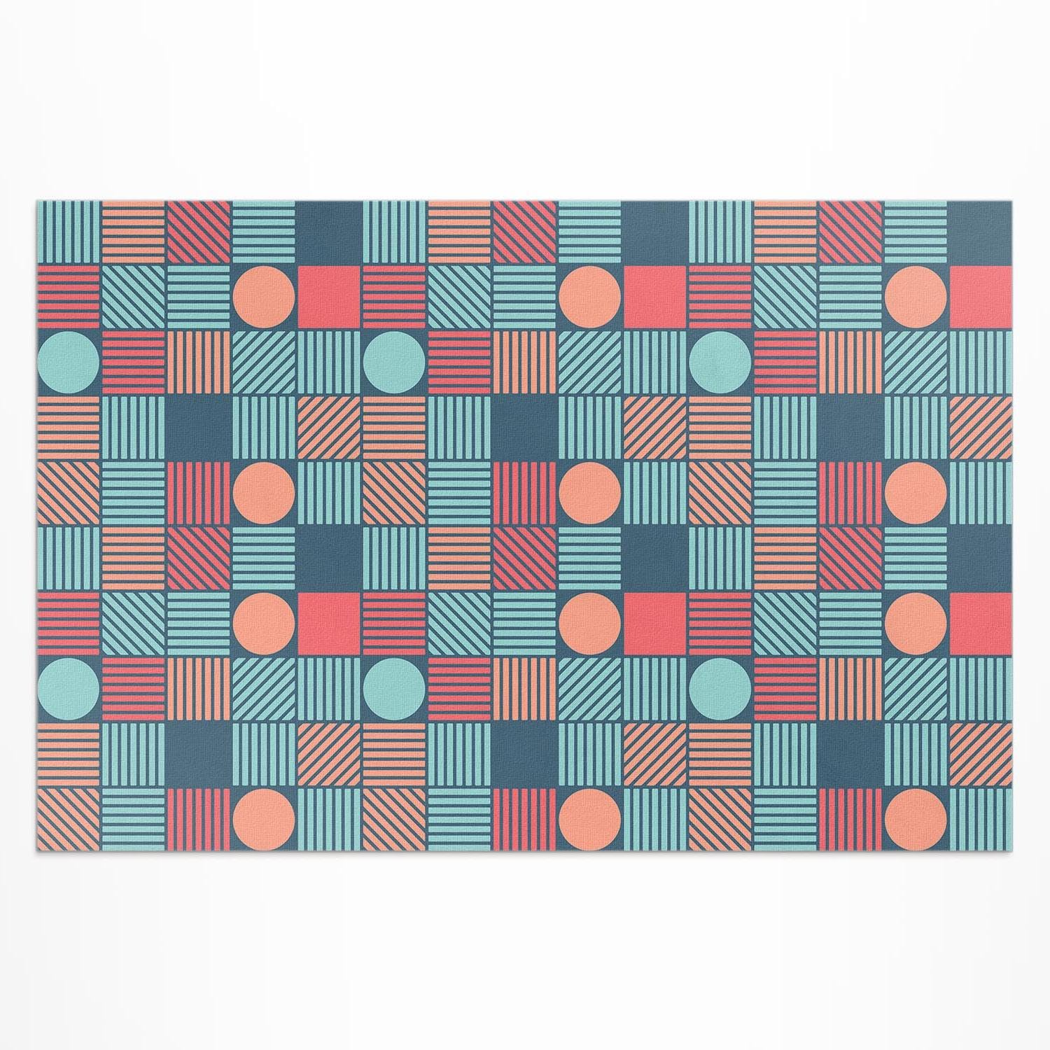 Tapis du sol vinyle lavable pour protéger et embellir un porche exposé