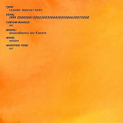 Miniatura 3 de Remache del soporte de licencia Miata MX-5 Miata 9025-84-809 del OEM 1999-2012