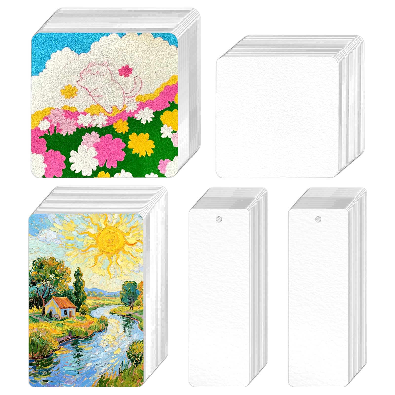 Koncci Bloc Aquarelle A4 – 40 Feuilles 300g – Papier Pressé à Froid – Sans Acide – Double Face – Idéal Débutant