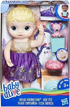 Hasbro Baby Alive E0596ES1 Birthday – Fun Baby Doll