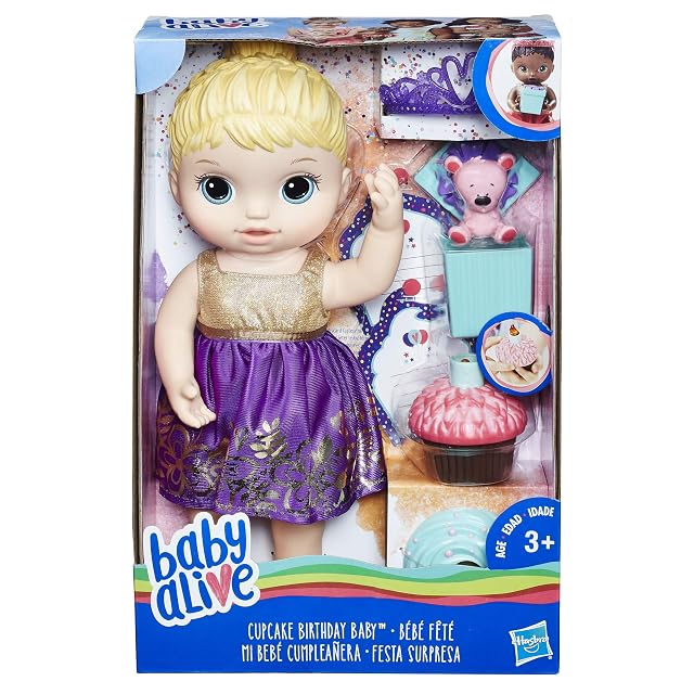 Foto 3 de 3 de Baby Alive- Cumpleaños Sorpresa Rubia (Hasbro E0596ES0)