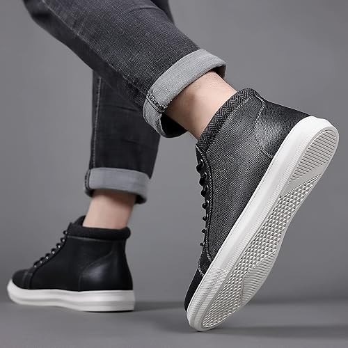 Miniatura 7 de Arkbird Zapatos deportivos de cuero para hombre, estilo clásico, casual, Chukka, botines para hombre