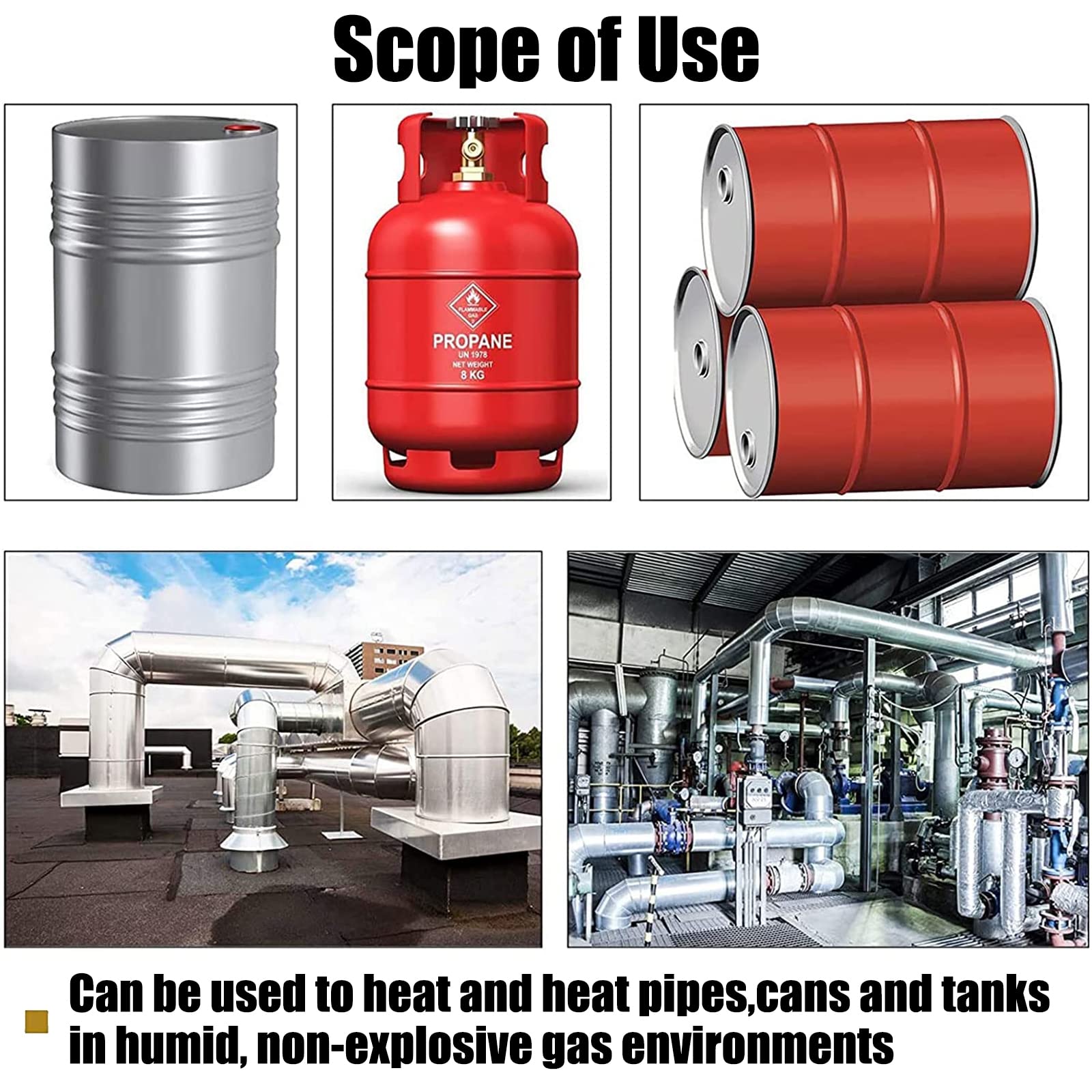 Fascia Riscaldante Silicone Per Fusti 20L - Termostato Regolabile 30-150°C Per Olio/Miele - Foto 11