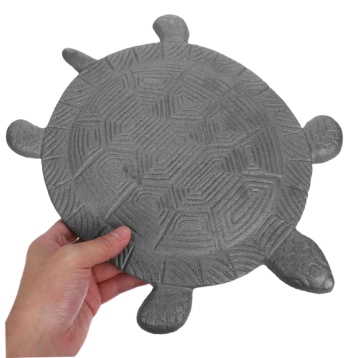 Kisangel Cast Iron Turtle Stepping Stone for Walkway Garden Decorative Outdoor Paver Stepping Mat for Yard Patio and Pathway Decoration