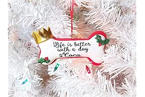 Dog Crown Ornament: Pawsome Christmas Keepsake for Dog Lovers