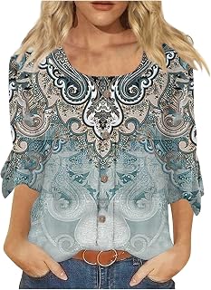 for Woman Tops Button-End Bodycon Balconette Cotta Xmas Tunic Tops Dobby Botton Cuff Boat Neck