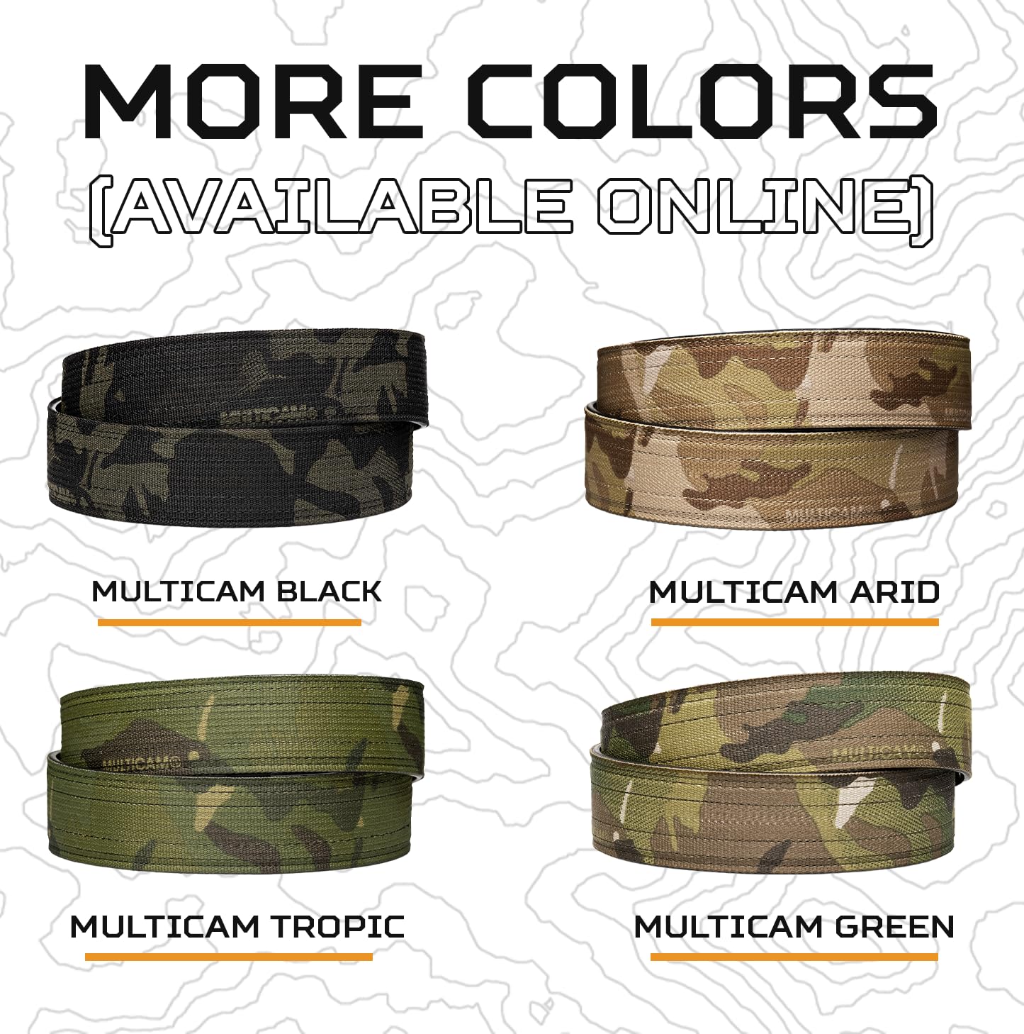 KORE USA-Made Black Multicam® Tactical Gun Belt | X6 Buckle & Reinforced Tactical CCW Belt (Fits 24