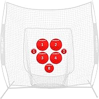 Vista 1 de PowerNet Pitch Perfect Targets & Strikeout Bundle, Softball Baseball Training Equipment Attachment for Baseball Net, Improve Throwing with Strike