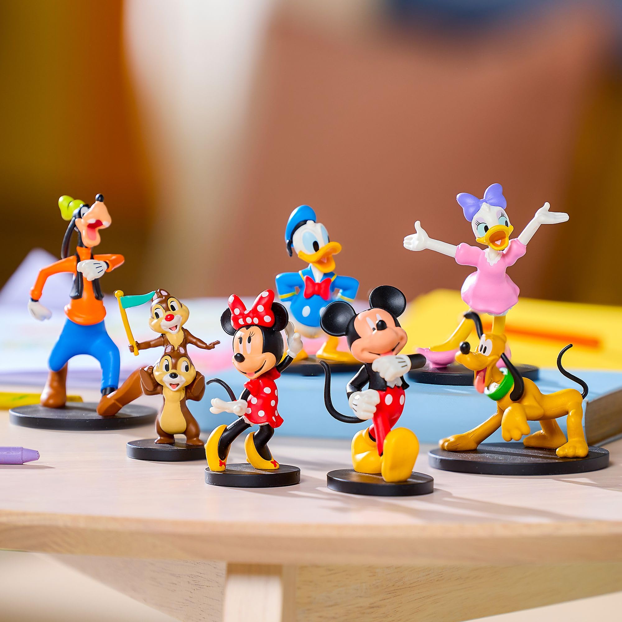 Disney Store Official – Myszka Miki i przyjaciele – zestaw figurek – klasyczne figurki z postaciami – z Micky, Minnie, Goofy, Pluton, Donald, Daisy oraz Chip i Chap